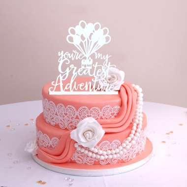 Cake topper You're my greatest adventure S